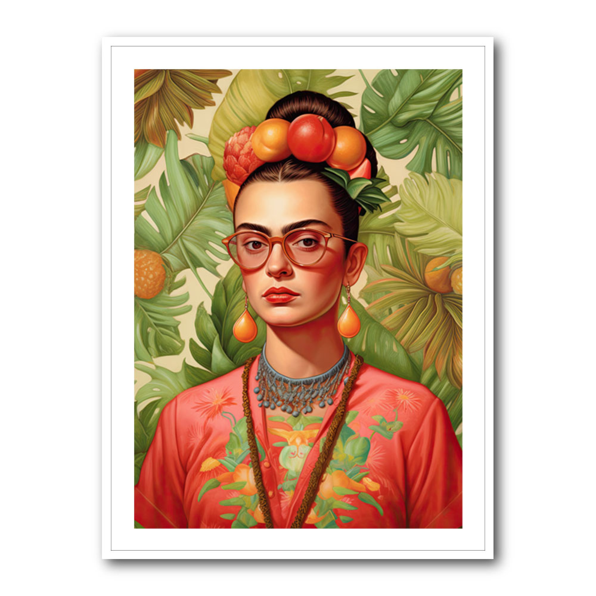 Frida Kahlo Floral Wall Art
